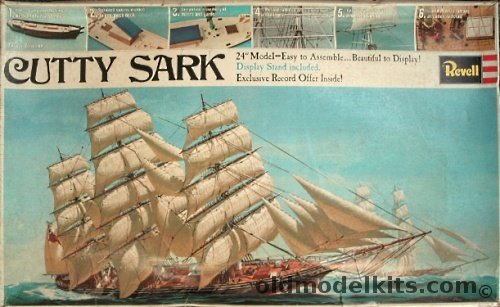 Revell 1/146 Cutty Sark Clipper Ship - 24 Inch Long Display Model with Sails, H368 plastic model kit